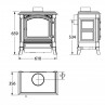 tamaño estufa de leña nestor martin h23
