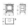 dimensiones estufa leña nestor martin h 13
