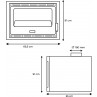 Plano dimensiones hidroestufa Alhama Hidro