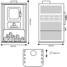 Plano medidas Hidroestufa Hevia Hidro 18