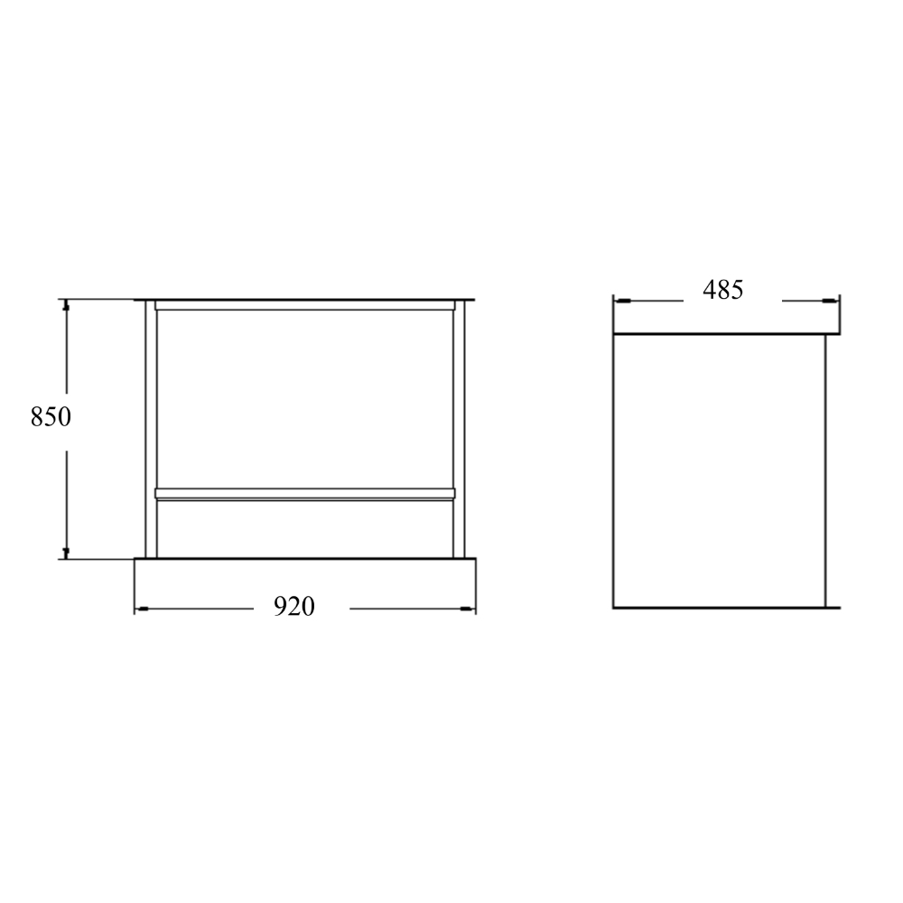 Dimensiones de la estufa de leña Athira 800 2 puertas