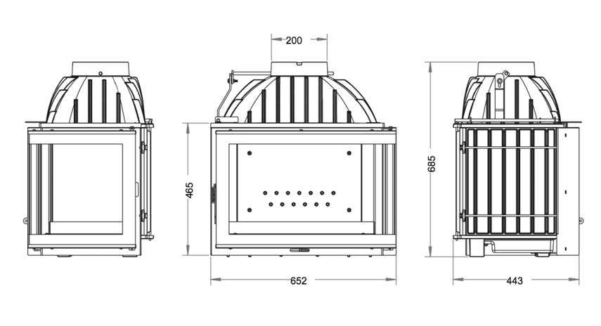 chimenea hogar 700 Invicta