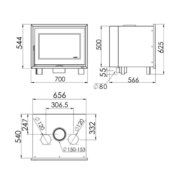 Dimensões do Inserto C 720 S EcoDesign