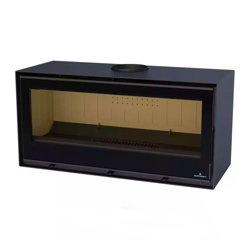 Estufa de leña Cairo 110 Box Bronpi interior vermiculita Estufa de leña Cairo 110 Box Bronpi interior vermiculita