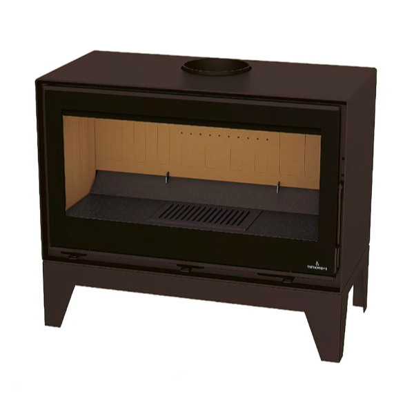 Estufa de leña Cairo 90 Box Bronpi base con patas Estufa de leña Cairo 90 Box Bronpi base con patas