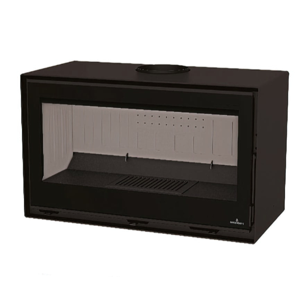 Estufa de leña Cairo 90 Box Bronpi interior en firetek Estufa de leña Cairo 90 Box Bronpi interior en firetek