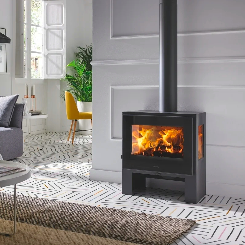 Estufa a lenha Capri 3V Ecodesign aquecimento para o lar
