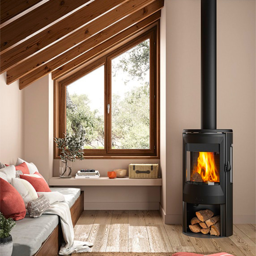 Poêle à bois Neosen Plus 3 vitres pour la maison