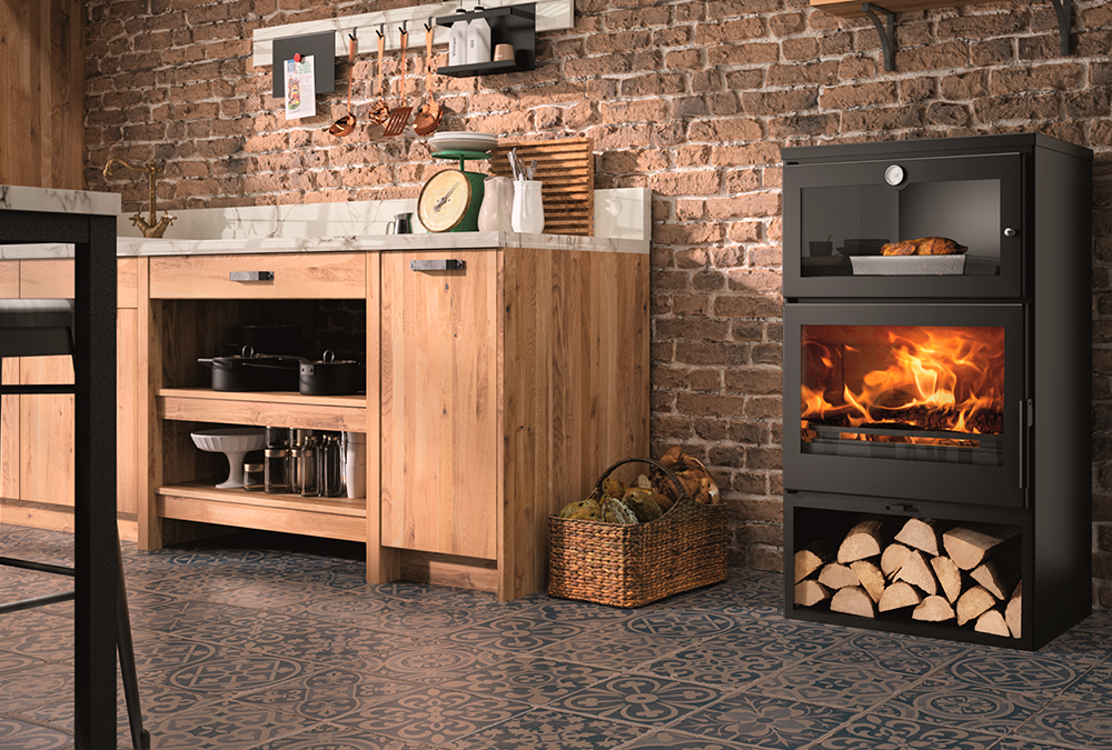 Estufa de leña Oven EcoDesign con diseño sostenible