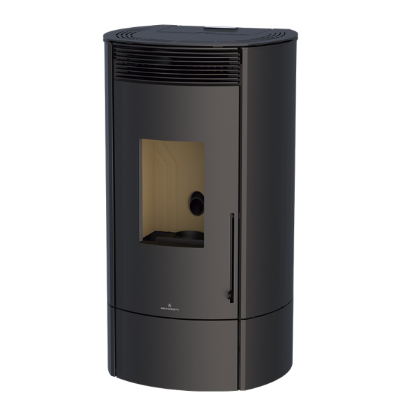 Estufa de pellet Mila con Wifi Bronpi color negro Estufa de pellet Mila con Wifi Bronpi color negro