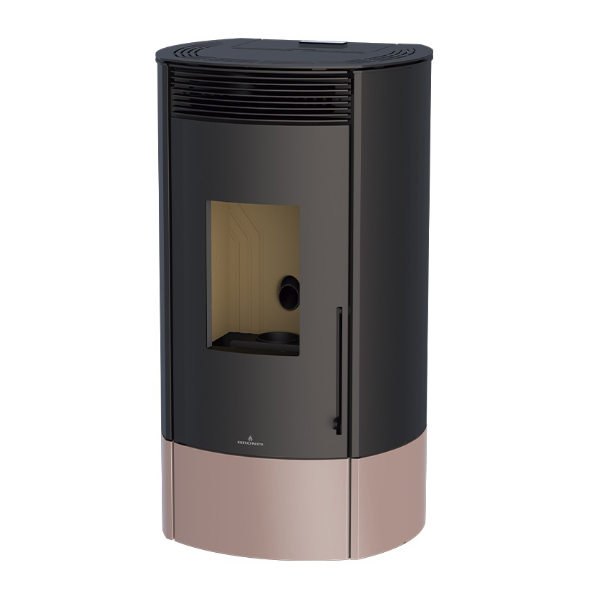 Estufa de pellet Mila con Wifi Bronpi color nude Estufa de pellet Mila con Wifi Bronpi color nude