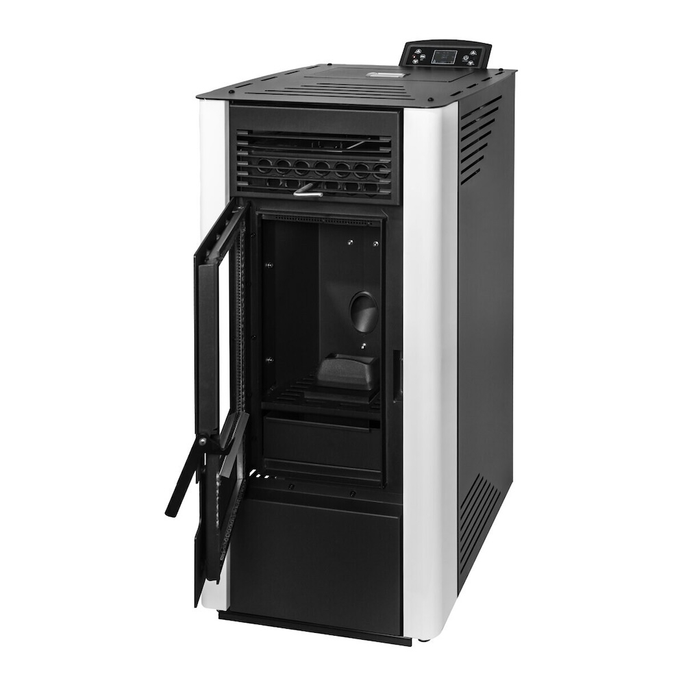 Estufa pellets King 10 kW vista lateral