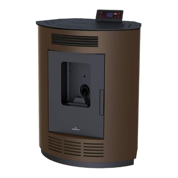 Estufa de pellet Nina Bronpi color moka