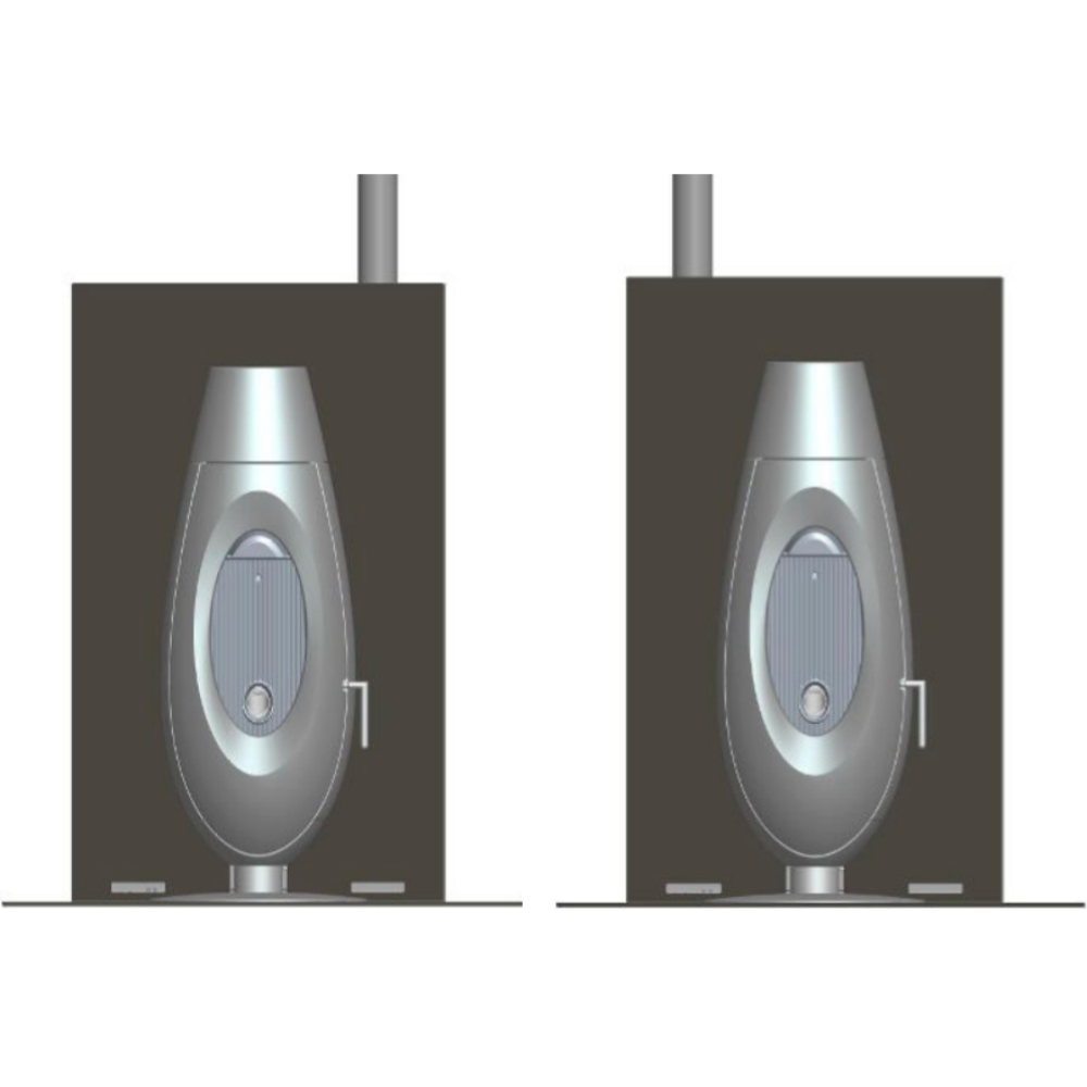 Estufa de pellets Ove Plug In Auto salida de humos