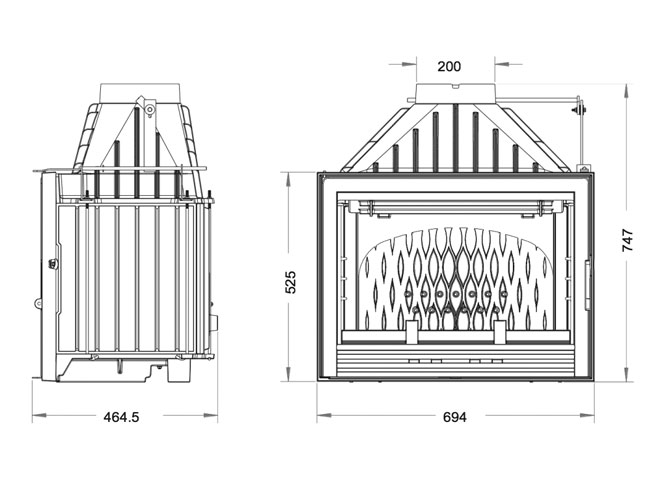 chimenea hogar 700 Compact Invicta