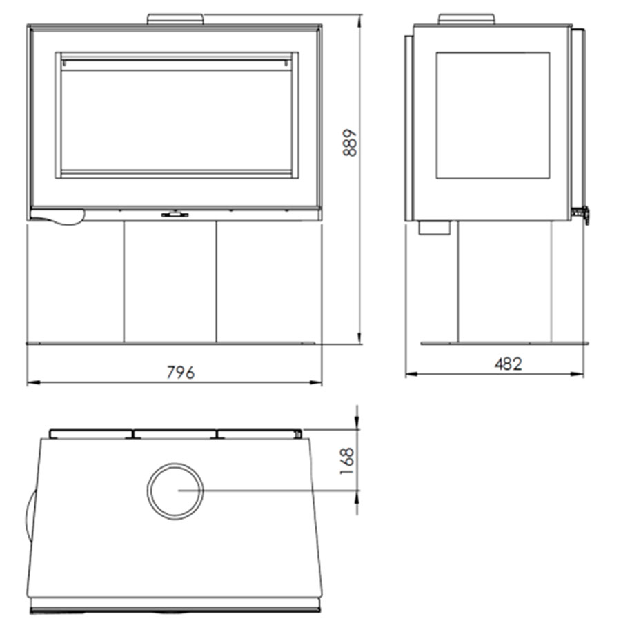 dimensiones estufa mistral trivision panadero medidas estufa leña mistral trivision ecodesign panadero