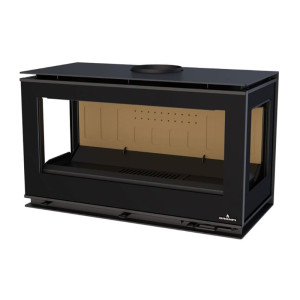 Lareira a lenha Cairo 90 3C Box Bronpi