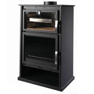 Estufa a lenha Suíça EcoDesign com forno Bronpi