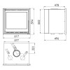 Dimensões do insertável CS EcoDesign Panadero