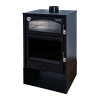 Estufa a lenha Aston com forno vista lateral