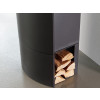 Estufa a lenha Fynn Xtra 2.0 da Bosch Marin com compartimento para lenha