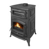 Estufa a lenha Antares Iron com forno Eider Biomassa