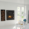 Lareira a lenha com forno Murano E para embutir