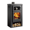Estufa a lenha Milano Plus EcoDesign com forno