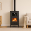 Lareira a lenha Quartz com forno ideal para o lar