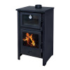 Estufa a lenha Quartz com forno Eider Biomassa