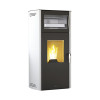 Estufa de pellet Noa EcoDesign com forno - Branca