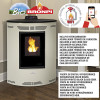 Estufa de pellet de canto Princesa EcoDesign kit Wifi opcional