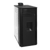Estufa de pellets Gyda 15 kW canalizada vista lateral