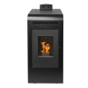 Estufa de Pellets Power 9 kW Eider Biomassa vista frontal