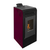 Estufa de Pellets Power 9 kW Eider Biomassa cor bordô