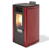Estufa de pellets Eurostove 74 S Vermelha