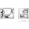 Insert de pellets Feres 12 kW estrutura