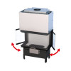 Insertável de lenha Edison 3C com porta guilhotina