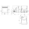 Dimensões do Fogão a Pellets INSERT 8