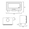 Plano de medidas da lareira Fireplace F 820 S EcoDesign