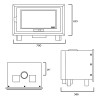 Plano de medidas da salamandra a lenha Insertable C 720 S EcoDesign
