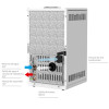 Termoestufa de pellets Kilauea de 14 kW saídas