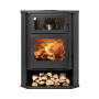 Estufa a lenha Coimbra EcoDesign com forno para canto Panadero