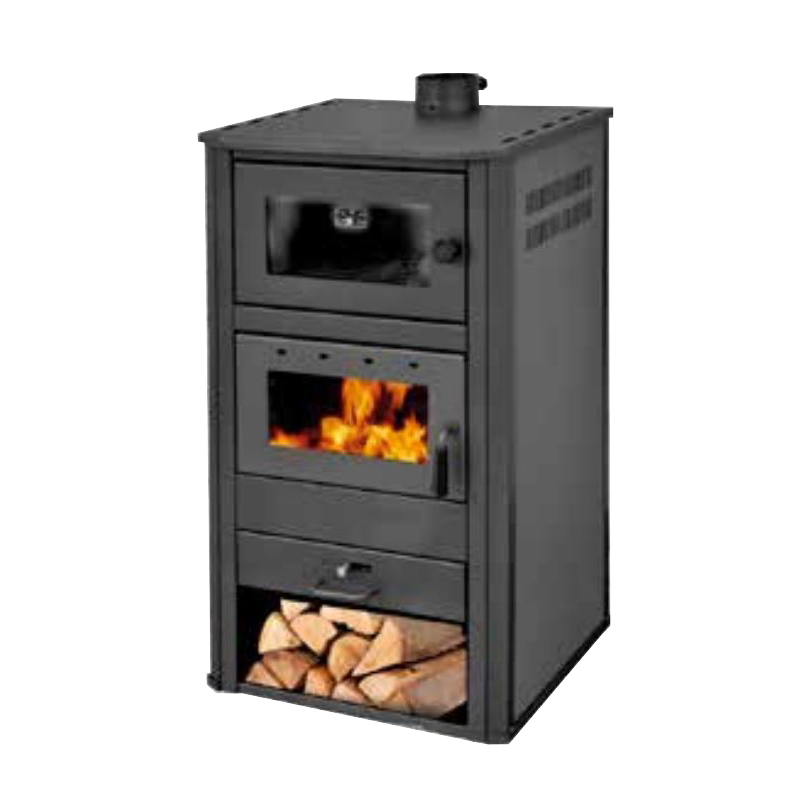 Estufa a lenha Bigfire com forno Eider Biomassa