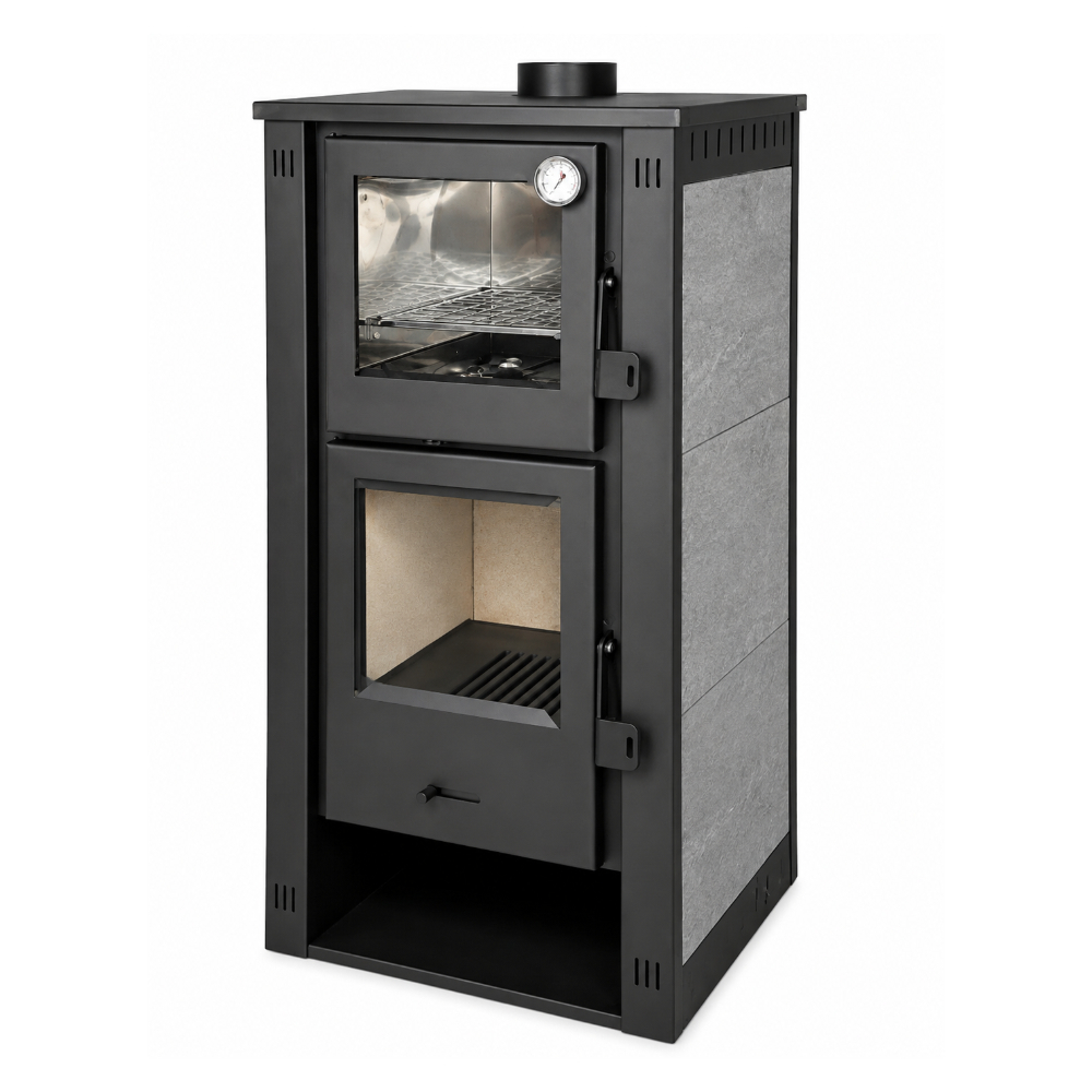 Estufa a lenha com forno Forno M Hualge